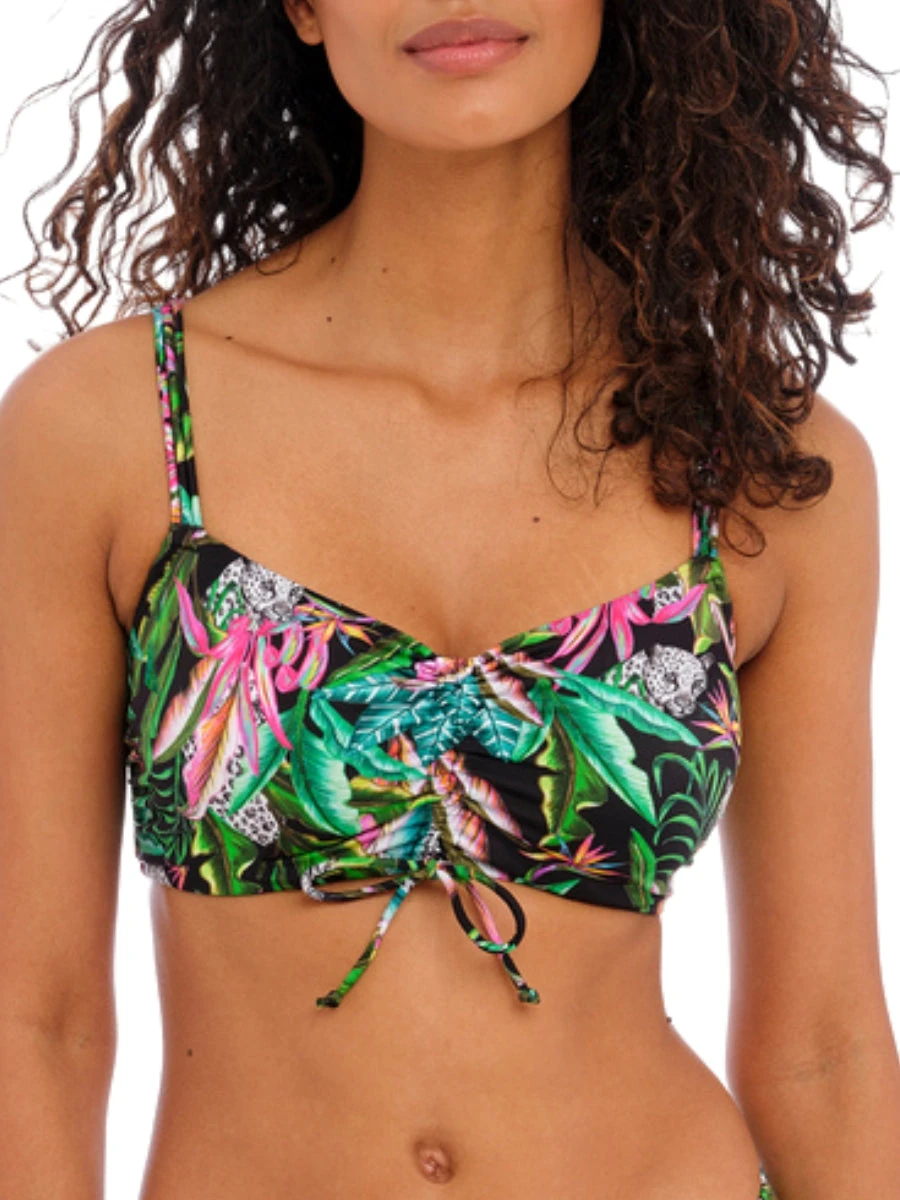 FREYA Cala Selva Bralette Bikini Top - Jungle 1 FREYA Cala Selva Bralette Bikini Top - Jungle