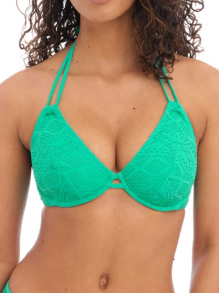 FREYA Sundance Halterneck Bikini Top - Jade 1 FREYA Sundance Halterneck Bikini Top - Jade
