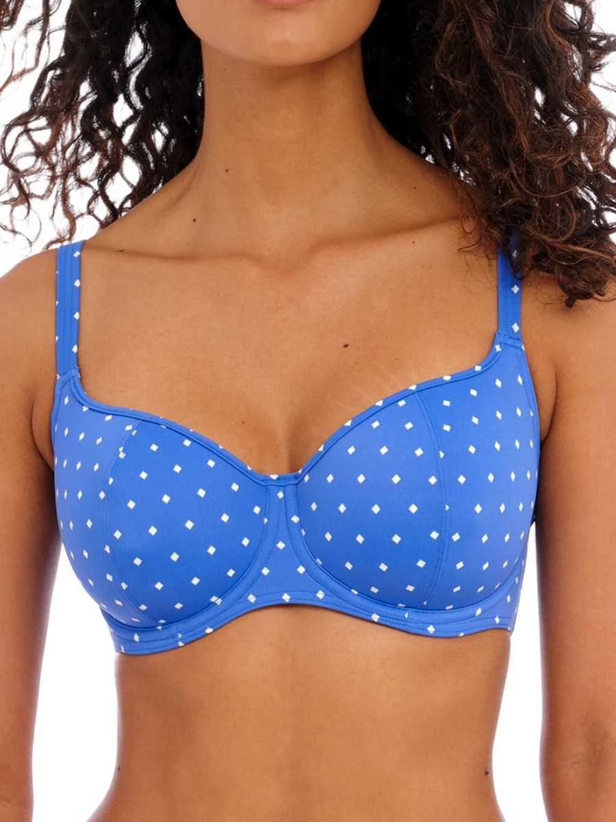 FREYA Jewel Cove Sweetheart Bikini Top - Azure 1 FREYA Jewel Cove Sweetheart Bikini Top - Azure