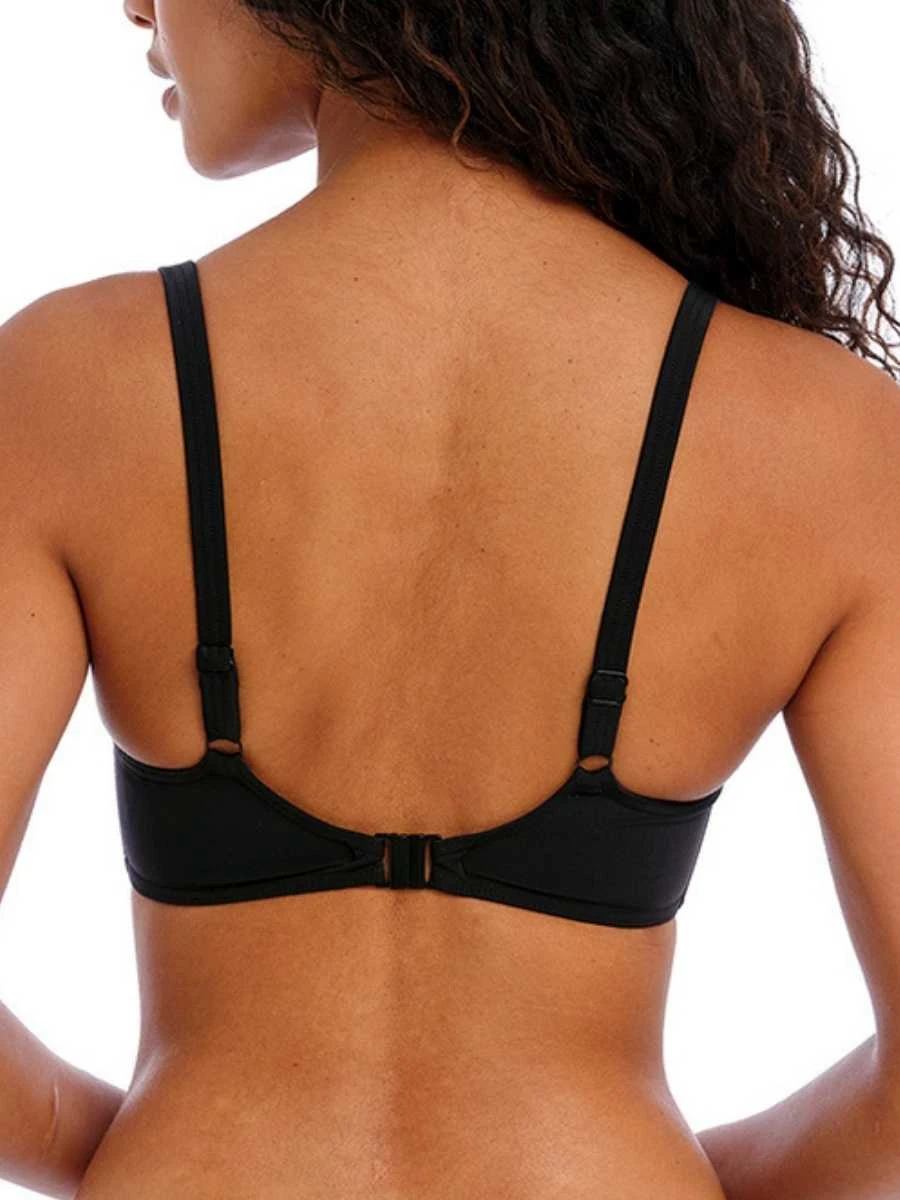 FREYA Jewel Cove Sweetheart Bikini Top - Plain Black 2 FREYA Jewel Cove Sweetheart Bikini Top - Plain Black - Image 2