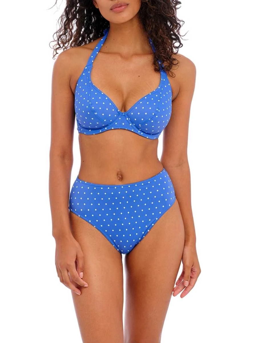 FREYA Jewel Cove Halter Bikini Top - Azure 3 FREYA Jewel Cove Halter Bikini Top - Azure - Image 3