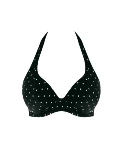 FREYA Jewel Cove Halter Bikini Top - Black -Full Curve Bra Sales freya 20swimwear 20jewel 20cove 20as7232 20blk 20p