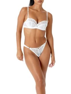 Gossard Fiesta Balcony Bra - White Sparkle 10 Gossard Fiesta Balcony Bra - White Sparkle -Full Curve Bra Sales new braforme gossard fiesta 19705 wht fl