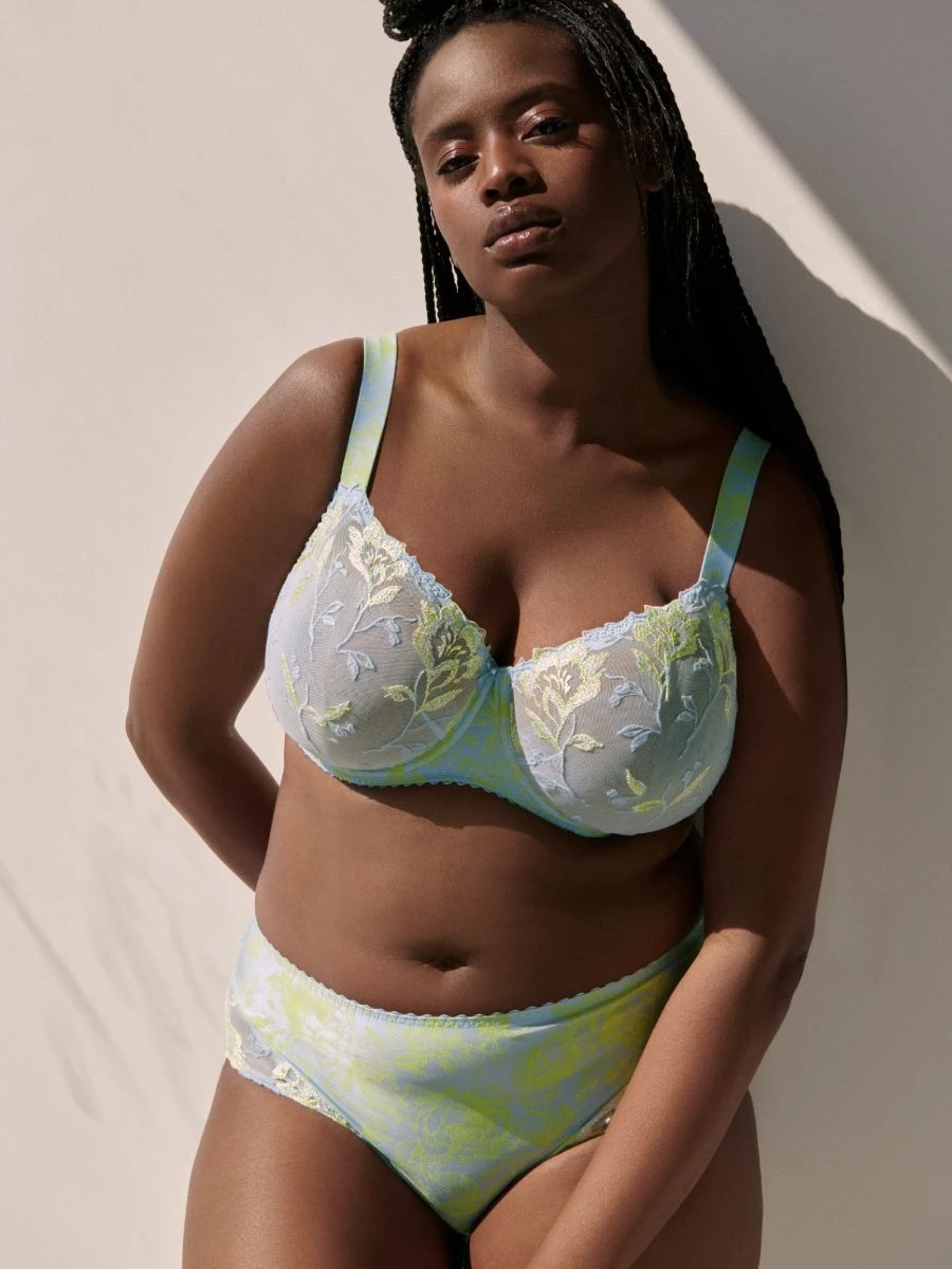 Nuzha Vertical Seam Balcony Bra - Cloud 2 Nuzha Vertical Seam Balcony Bra - Cloud - Image 2