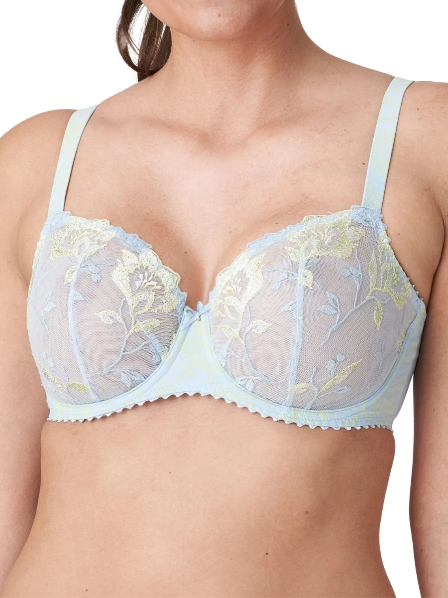 Nuzha Vertical Seam Balcony Bra - Cloud 1 Nuzha Vertical Seam Balcony Bra - Cloud