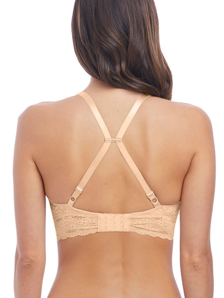 Wacoal Halo Lace Soft Cup Bra - Nude 2 Wacoal Halo Lace Soft Cup Bra - Nude - Image 2