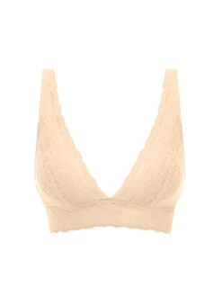 Wacoal Halo Lace Soft Cup Bra - Nude 7 Wacoal Halo Lace Soft Cup Bra - Nude -Full Curve Bra Sales wa811205 nue cut wacoal lingerie halo lace nude soft cup non wire bra