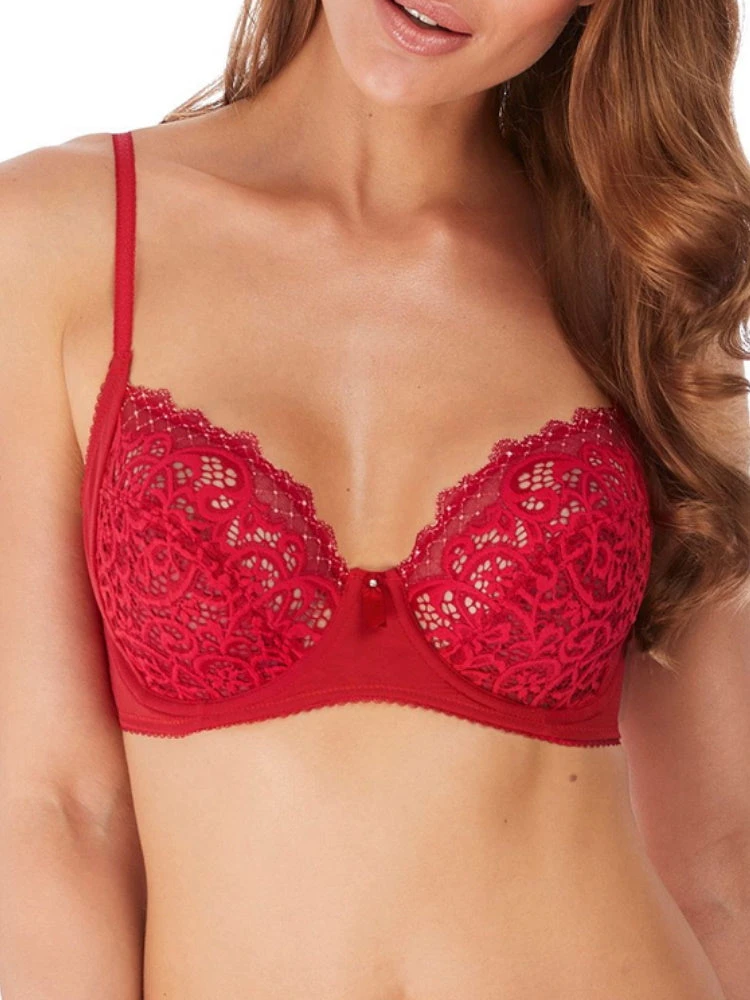 Wacoal Lace Essentiel Fuller Figure Bra - Chilli 1 Wacoal Lace Essentiel Fuller Figure Bra - Chilli
