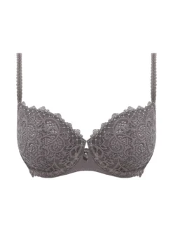 Wacoal Lace Essentiel Balcony Bra - Soft Grey 5 Wacoal Lace Essentiel Balcony Bra - Soft Grey -Full Curve Bra Sales we136002 sog cut wacoal lace essentiel soft grey balcony bra